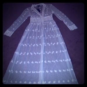 Forever 21 ivory long knit dress